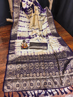 Thumbnail for Anaita Violet Soft Satin Silk Saree With Zari Weaving Work - Distacart