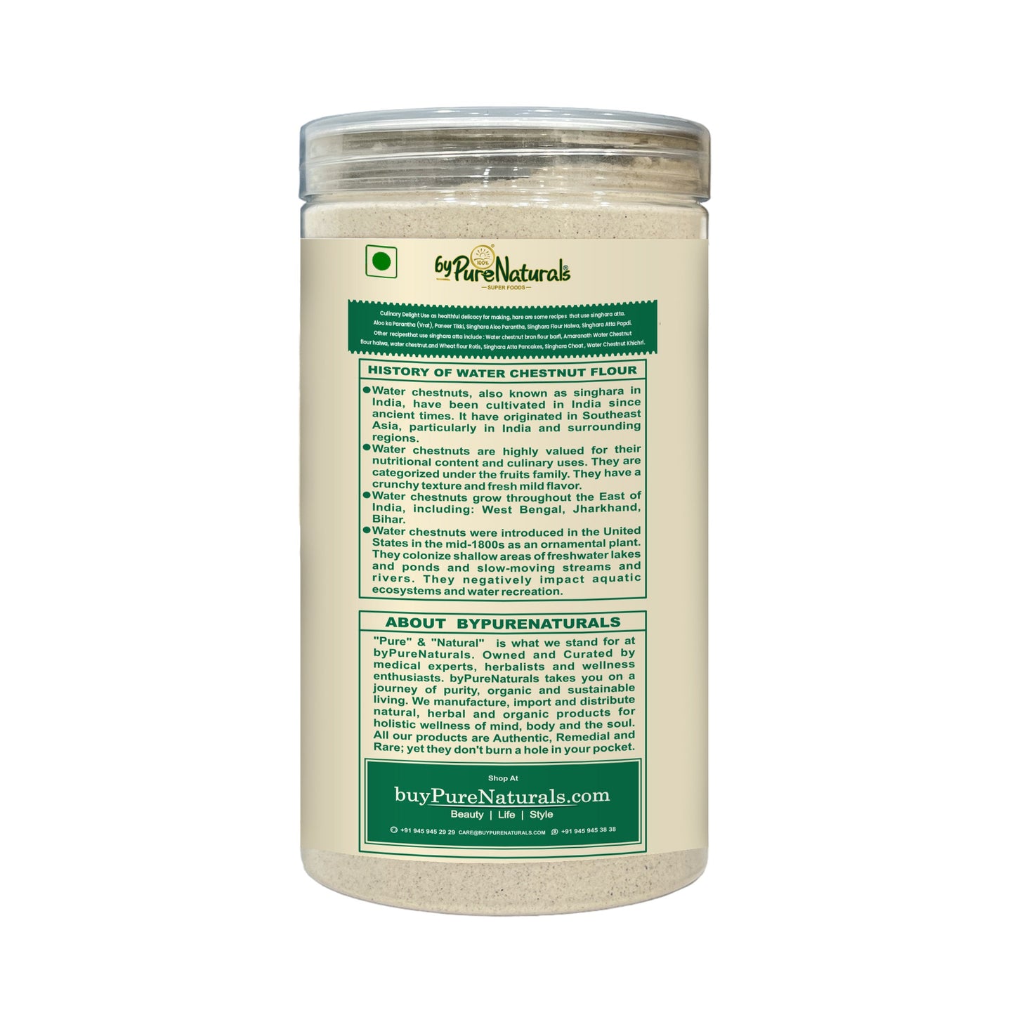 byPureNaturals Singhara Atta (Water Chestnut Flour) - Dista