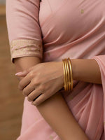 Thumbnail for NVR Women Set of 4 Gold Plated Handcrafted Bangle - Distacart