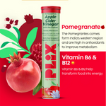 Thumbnail for PLIX The Plant Fix Probiotics+ ACV Apple Cider Vinegar Effervescent Tablets - Distacart