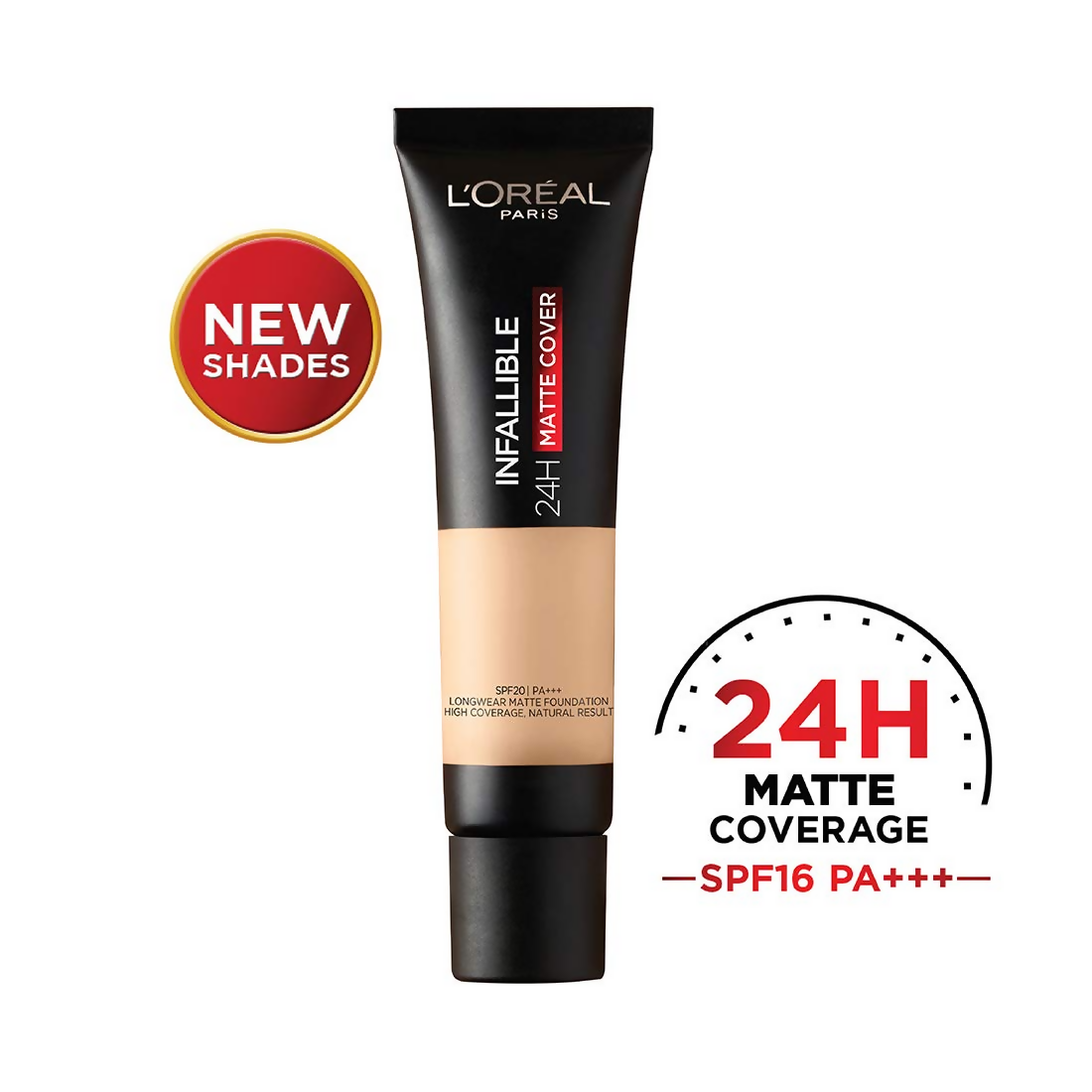L'Oreal Paris Paris Infallible 24HR Matte Cover Foundation - Natural Rose 125 - Distacart