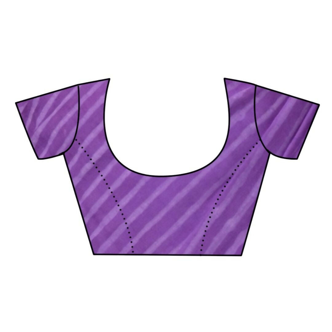 Very Much Indian Pure Cotton Handblock Printed Saree With Natural Dyes - Purple - Distacart