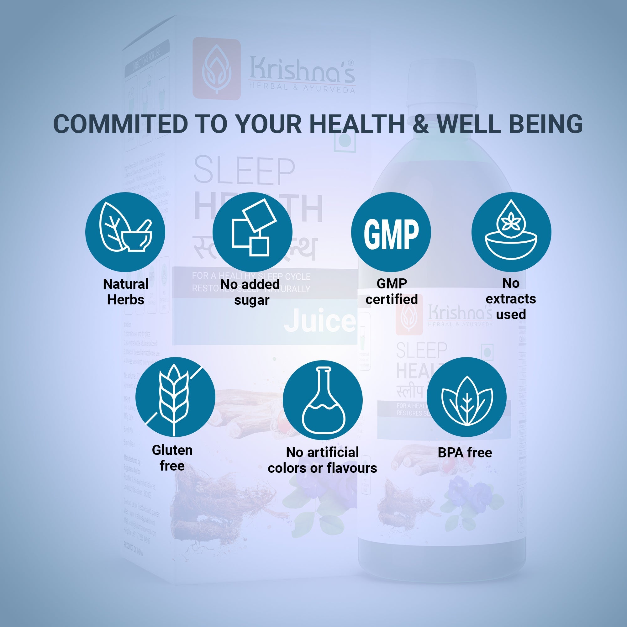 Krishna'S Herbal & Ayurveda Sleep Health Juice