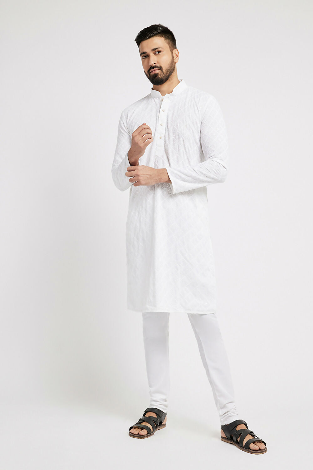 Ethnic India White Churidar for Men - Distacart