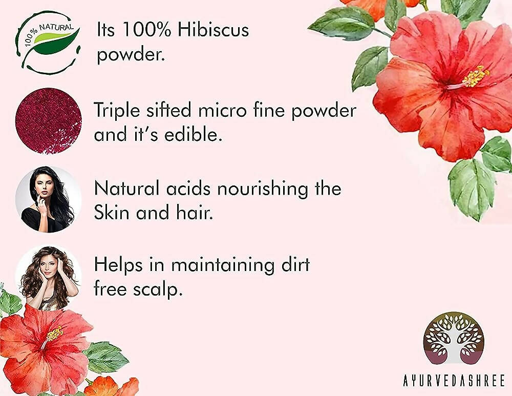 Ayurvedashree Hibiscus Flower Powder - Distacart