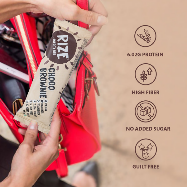 Rize Energy Bar Choco Brownie - Distacart