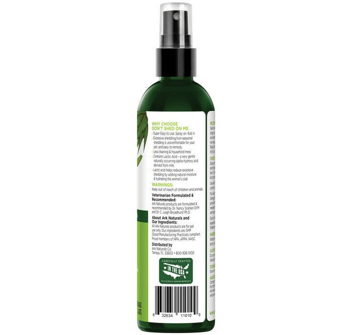 Ark Naturals Dont Shed On Me Spray For Cats and Dogs - Distacart