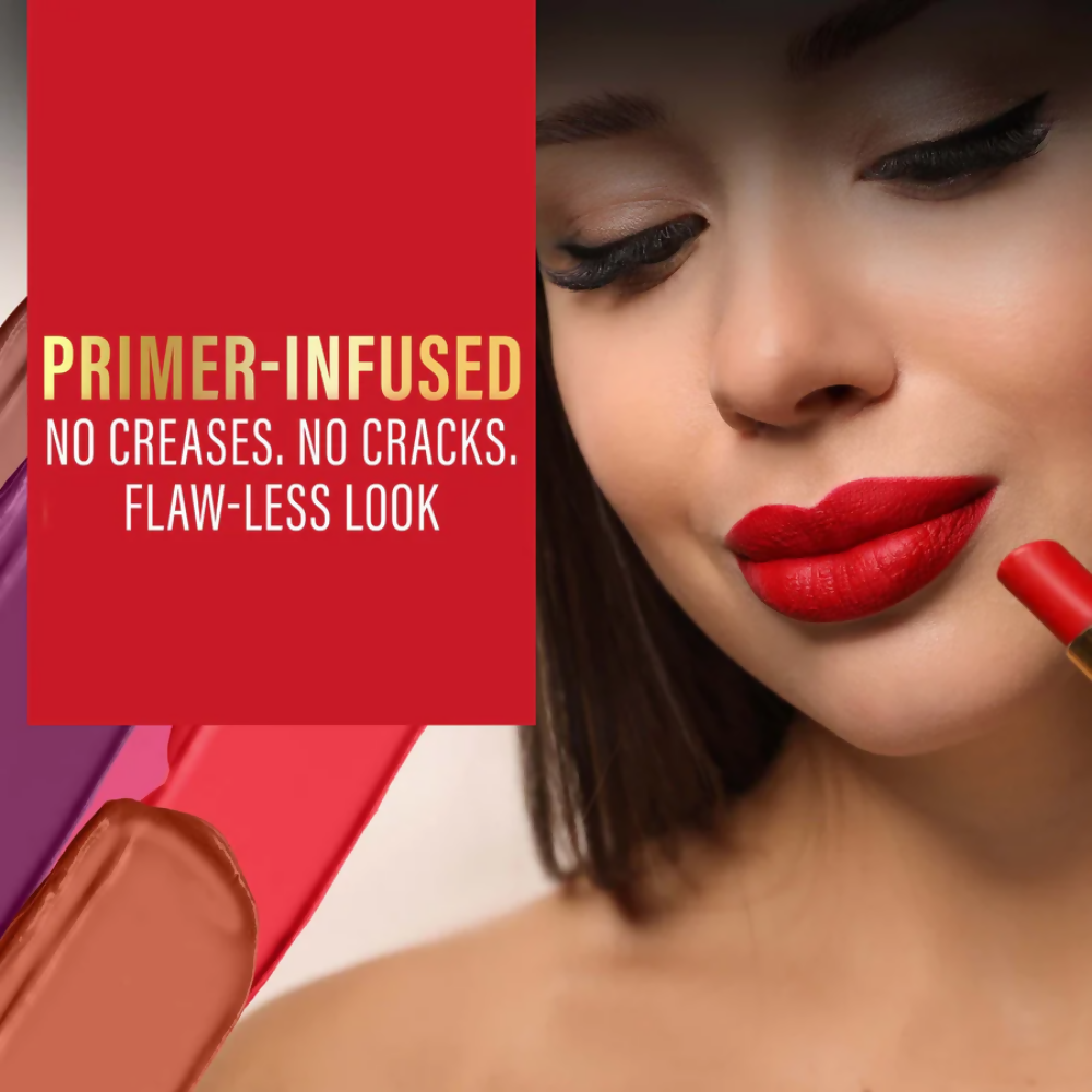 Faces Canada 3 in 1 LongStay Matte Lipstick - Showstopper Red 09 - Distacart