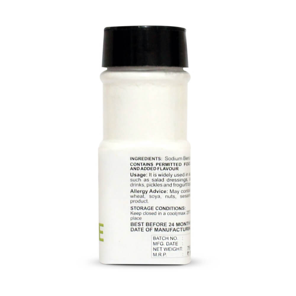 confect sodium benzoate br b 75 gms b