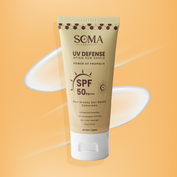 Soma Essential Propolis Based Apian Sunshield, 4% Niacinamide & Ceramides - Dista