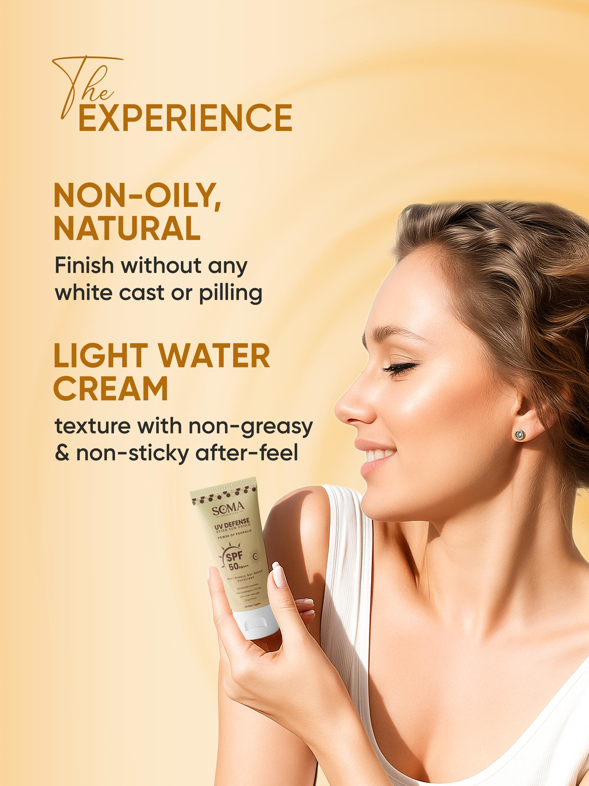 Soma Essential Propolis Based Apian Sunshield, 4% Niacinamide & Ceramides - Dista