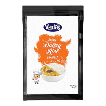 Vedas Kitchen Dal Fry Rice (Toddlers) - Dista