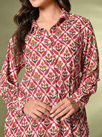 Thumbnail for Sangria Printed A-Line Kurta