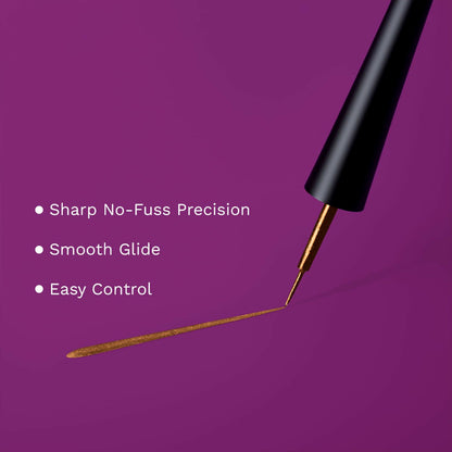 Pilgrim Metallic Eyeliner Boldly Bronze, Long Lasting & Smudge Proof Enriched With Argan Oil - Distacart
