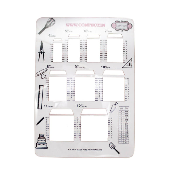 square cake sketching stencils