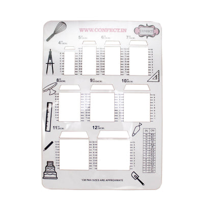 square cake sketching stencils