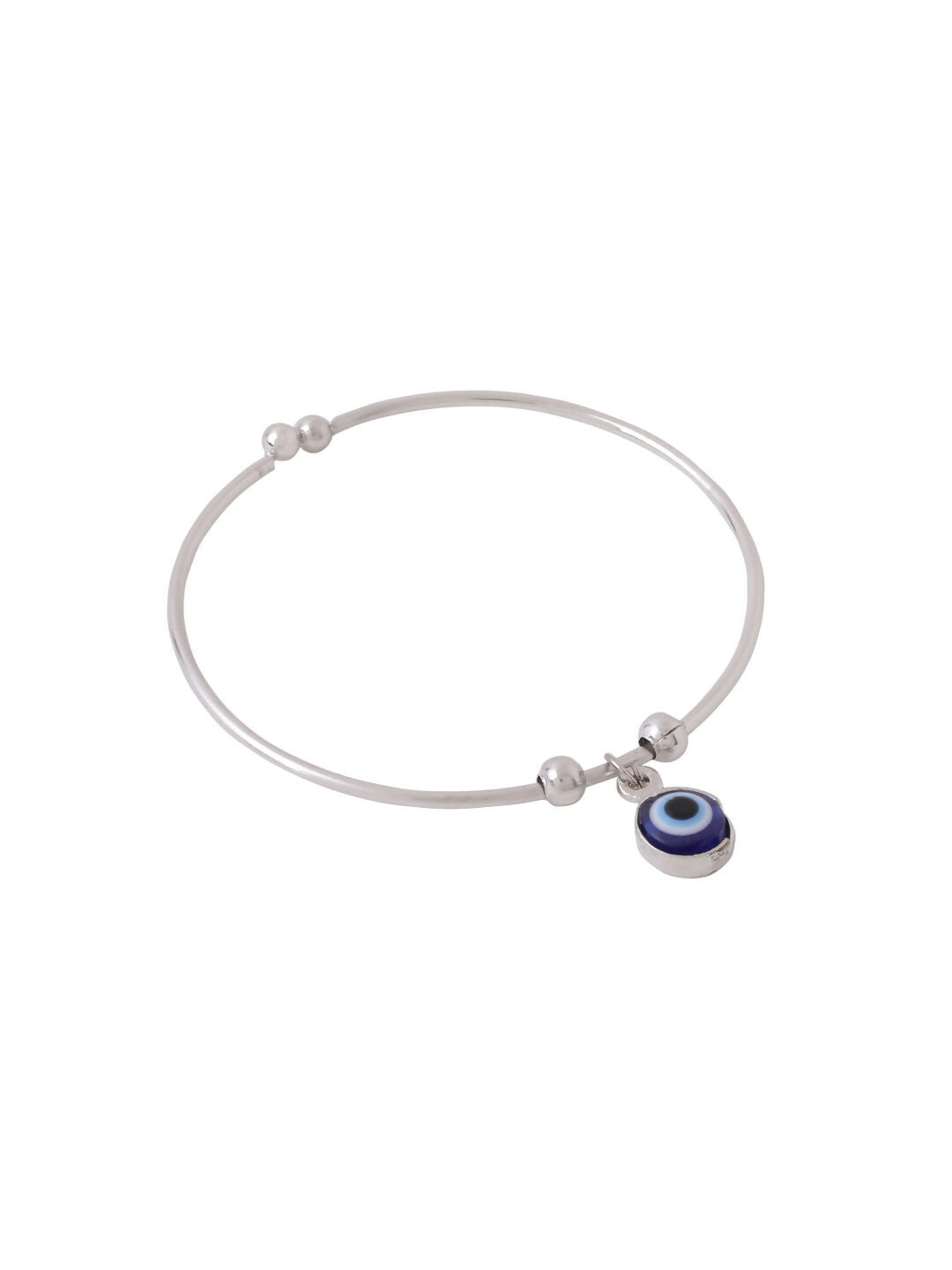 NVR Women Silver Evil Eye Adjustable Bracelet - Distacart