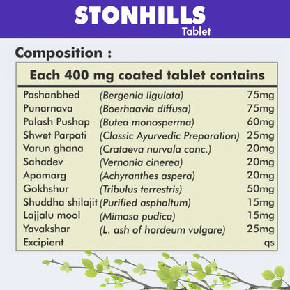 Herbal Hills Ayurveda Stonhills Tablets - Distacart