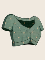 Thumbnail for Vedant Vastram Soft Litchi Silk Banarasi Silk Jacquard Saree - Green