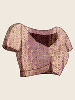 Thumbnail for Vedant Vastram Soft Litchi Silk Kanjeevaram Silk Jacquard Saree - Lavender - Dista