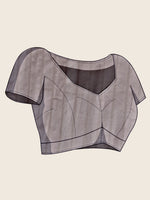 Thumbnail for Vedant Vastram Cotton Silk Fancy Jacquard Bollywood Saree - Grey - Dista