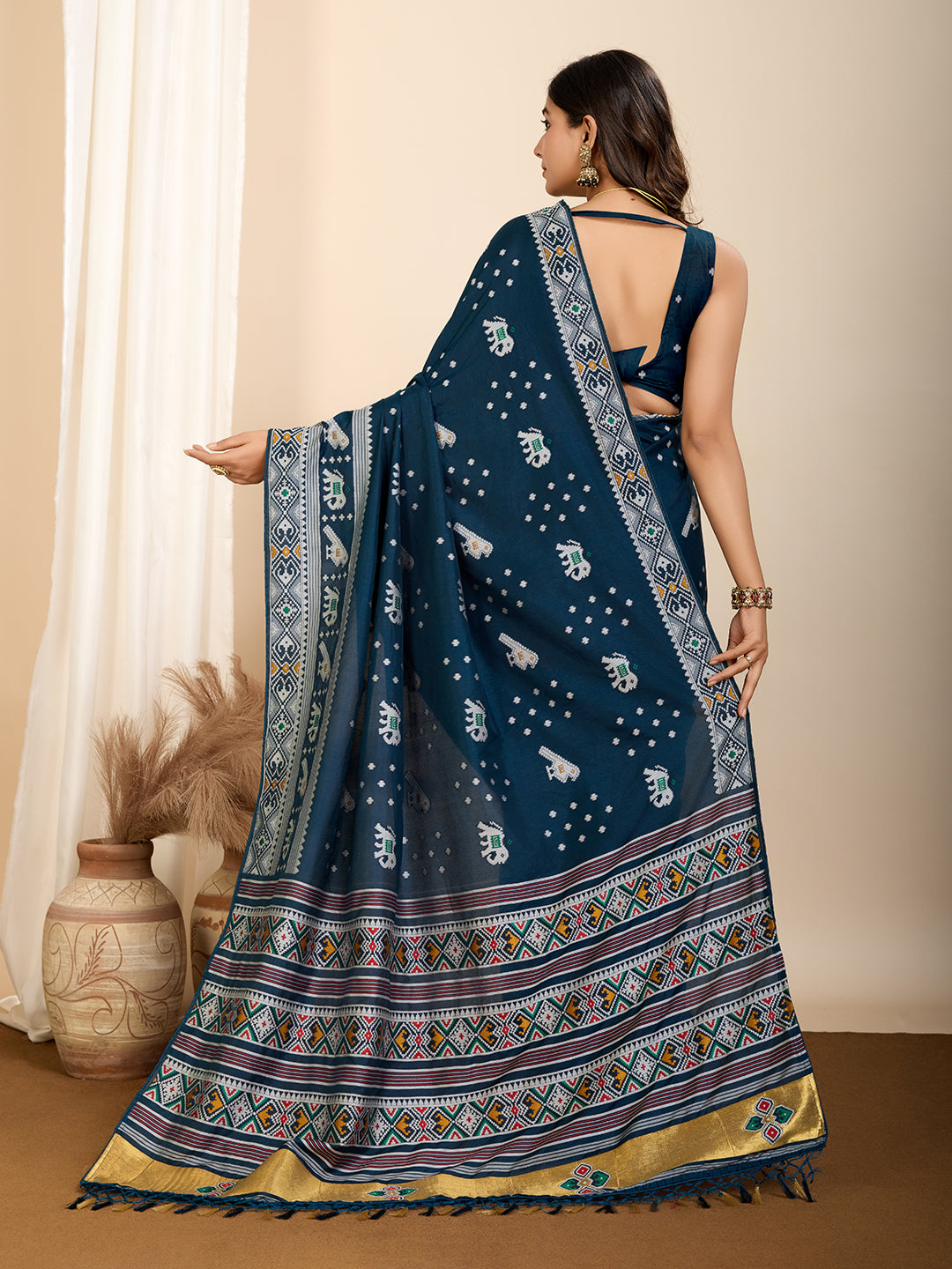 Vedant Vastram Maslin Dola Silk Kanjeevaram Silk Saree - Morpich - Distacart