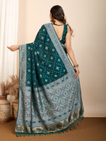 Thumbnail for Vedant Vastram Maslin Dola Silk Kanjeevaram Silk Saree - Morpich - Distacart