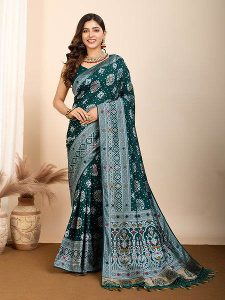 Vedant Vastram Maslin Dola Silk Kanjeevaram Silk Saree - Morpich - Distacart