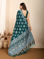 Thumbnail for Vedant Vastram Maslin Dola Silk Kanjeevaram Silk Saree - Morpich - Distacart