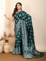 Thumbnail for Vedant Vastram Maslin Dola Silk Kanjeevaram Silk Saree - Morpich - Distacart