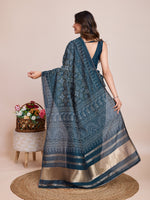 Thumbnail for Vedant Vastram Semi Cotton Bandhani Printed Saree - Mopich - Distacart