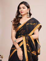 Thumbnail for Vedant Vastram Georgette Embroidered Work Fancy Saree - Mustard - Distacart