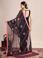 Thumbnail for Vedant Vastram Georgette Embroidered Work Fancy Saree - Pink - Distacart