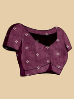 Thumbnail for Vedant Vastram Art Silk Fancy Jacquard Saree - Wine - Distacart