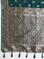 Thumbnail for Vedant Vastram Soft Litchi SIlk Banarasi Silk Jacquard Saree - Green - Dista