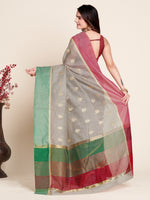 Thumbnail for Vedant Vastram Soft Art Silk Silk Jacquard Fancy Saree - Grey - Distacart