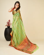 Thumbnail for Vedant Vastram Soft Art Silk Silk Jacquard Fancy Saree - Parrot - Distacart