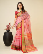 Thumbnail for Vedant Vastram Soft Art Silk Silk Jacquard Fancy Saree - Pink - Distacart