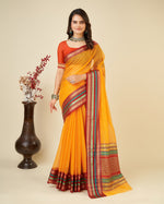 Thumbnail for Vedant Vastram Cotton Silk Silk Jacquard Fancy Saree - Mustard - Distacart