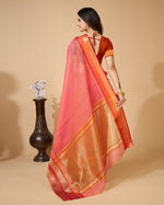 Thumbnail for Vedant Vastram Cotton Silk Silk Jacquard Fancy Saree - Pink - Distacart