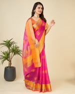 Thumbnail for Vedant Vastram Cotton Silk Silk Jacquard Fancy Saree - Pink - Distacart