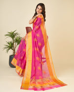 Thumbnail for Vedant Vastram Cotton Silk Silk Jacquard Fancy Saree - Pink - Distacart