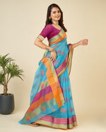Thumbnail for Vedant Vastram Cotton Silk Silk Jacquard Fancy Saree - Rama - Distacart