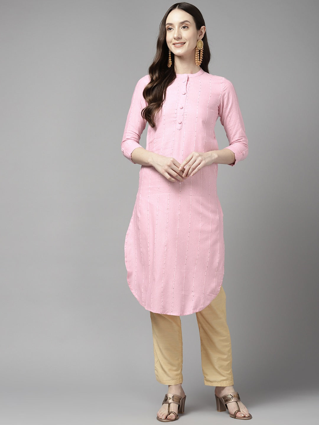 Yufta Striped Kurta - Distacart