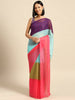 Ahalyaa Women's Traditional wear Saree - Blue - Distacart