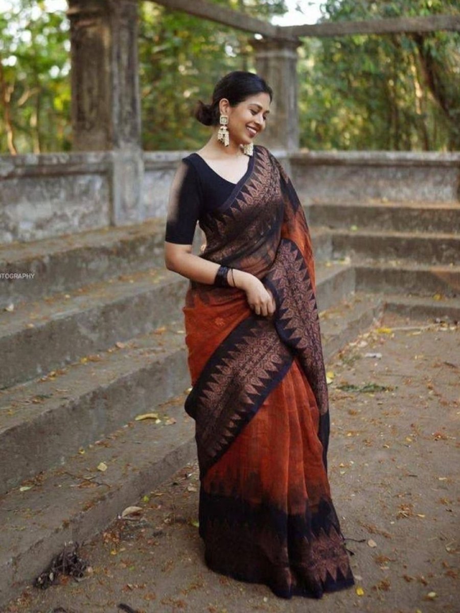Anouk Woven Design Zari Kanjeevaram Saree - Distacart