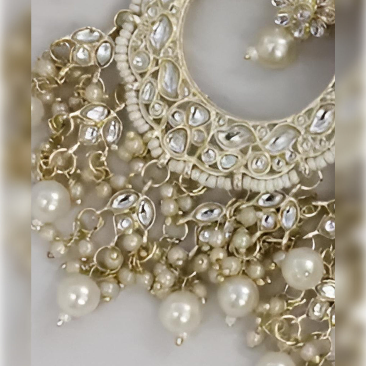 Jewel City Opulent Floral Pearl Chandelier Earrings - Exquisite Bridal Jewelry