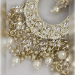 Thumbnail for Jewel City Opulent Floral Pearl Chandelier Earrings - Exquisite Bridal Jewelry