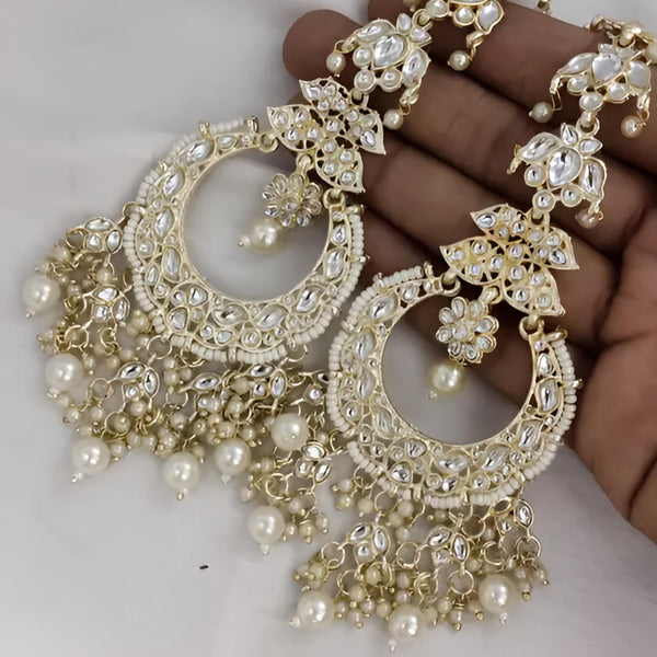 Jewel City Opulent Floral Pearl Chandelier Earrings - Exquisite Bridal Jewelry - Distacart
