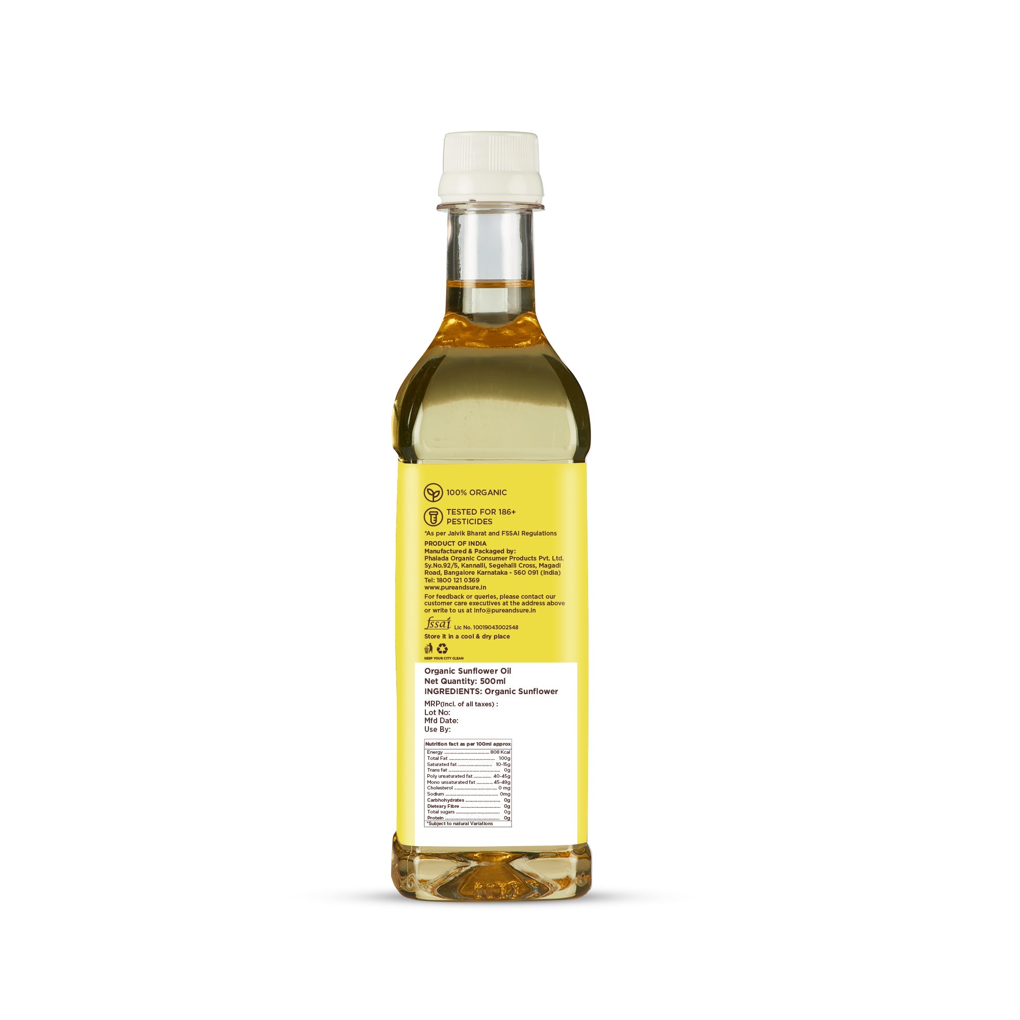 Pure & Sure Organic Sunflower Oil